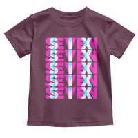 Six Seven Glitch Optical Illusion Meme Toddler T Shirt Funny Gen Z Alpha Gift - Wonder Print Shop