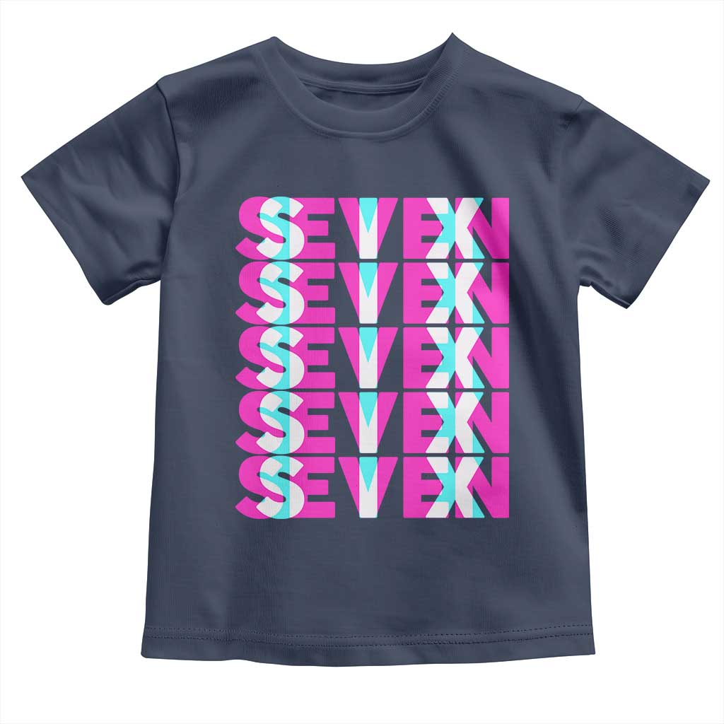 Six Seven Glitch Optical Illusion Meme Toddler T Shirt Funny Gen Z Alpha Gift - Wonder Print Shop