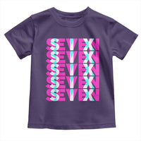 Six Seven Glitch Optical Illusion Meme Toddler T Shirt Funny Gen Z Alpha Gift - Wonder Print Shop