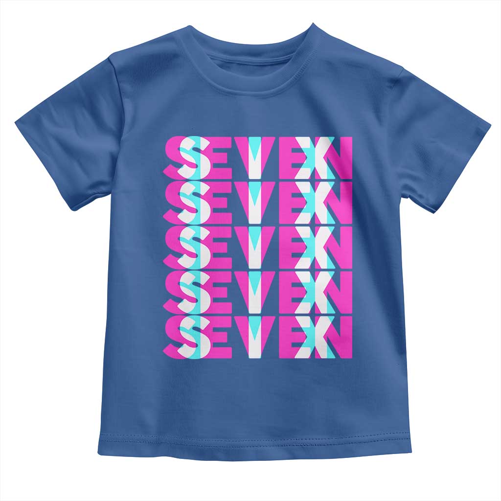 Six Seven Glitch Optical Illusion Meme Toddler T Shirt Funny Gen Z Alpha Gift - Wonder Print Shop