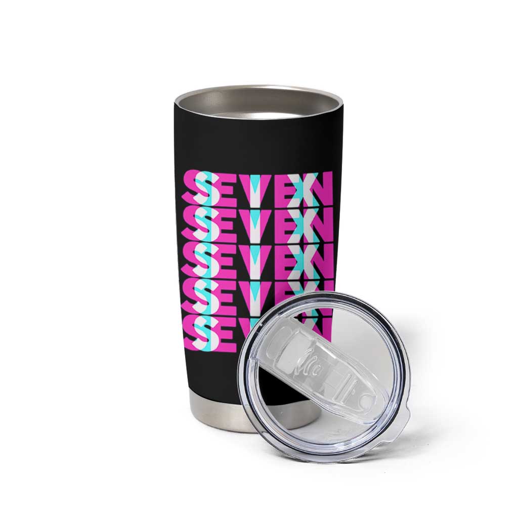 Six Seven Glitch Optical Illusion Meme Tumbler Cup Funny Gen Z Alpha Gift - Wonder Print Shop