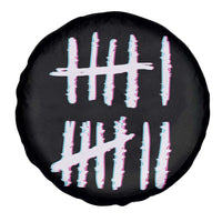 Tally Marks Six Seven Meme Spare Tire Cover Glitch Optical Illusion - Wonder Print Shop