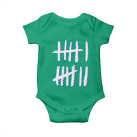 Tally Marks Six Seven Meme Baby Onesie Glitch Optical Illusion - Wonder Print Shop