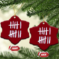 Tally Marks Six Seven Meme Ceramic Ornament Glitch Optical Illusion - Wonder Print Shop