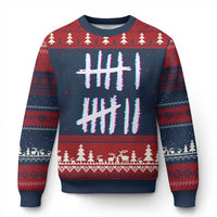 Tally Marks Six Seven Meme Ugly Christmas Sweater Glitch Optical Illusion - Wonder Print Shop