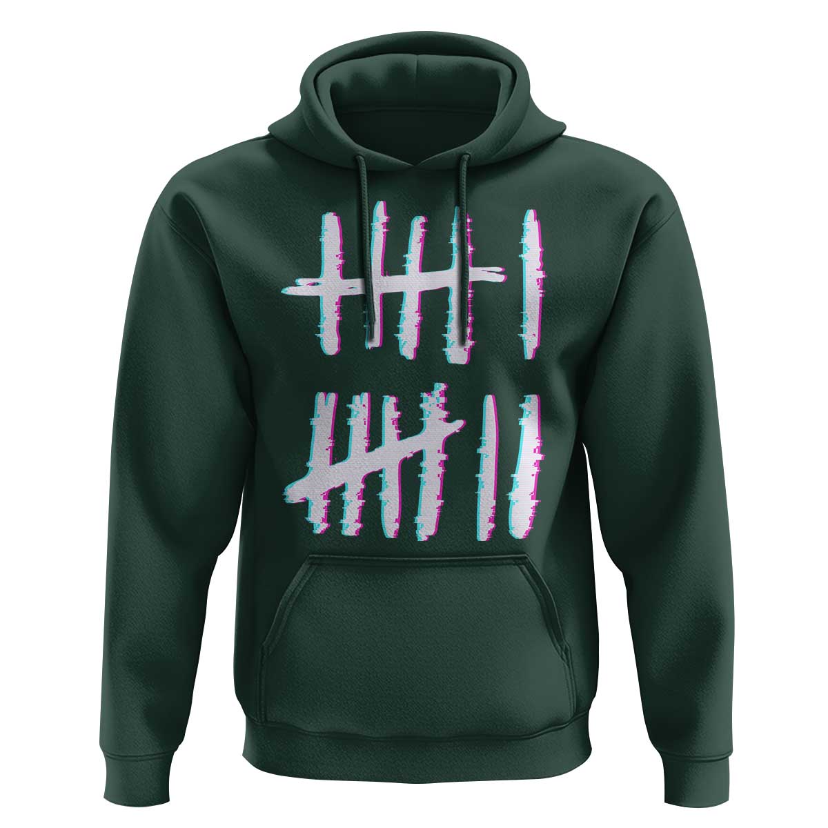 Tally Marks Six Seven Meme Hoodie Glitch Optical Illusion - Wonder Print Shop