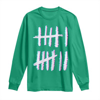 Tally Marks Six Seven Meme Long Sleeve Shirt Glitch Optical Illusion - Wonder Print Shop