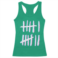 Tally Marks Six Seven Meme Racerback Tank Top Glitch Optical Illusion - Wonder Print Shop