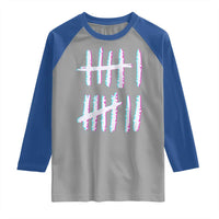 Tally Marks Six Seven Meme Raglan Shirt Glitch Optical Illusion - Wonder Print Shop