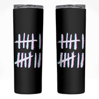 Tally Marks Six Seven Meme Skinny Tumbler Glitch Optical Illusion - Wonder Print Shop