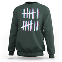 Tally Marks Six Seven Meme Sweatshirt Glitch Optical Illusion - Wonder Print Shop