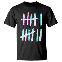 Tally Marks Six Seven Meme T Shirt Glitch Optical Illusion - Wonder Print Shop