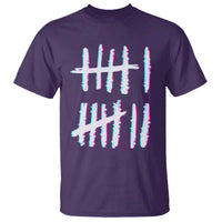 Tally Marks Six Seven Meme T Shirt Glitch Optical Illusion - Wonder Print Shop