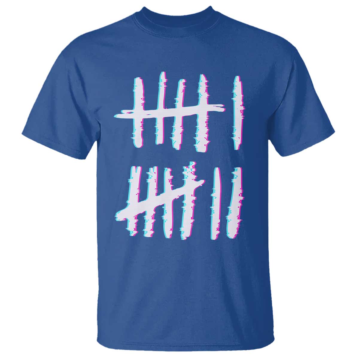 Tally Marks Six Seven Meme T Shirt Glitch Optical Illusion - Wonder Print Shop