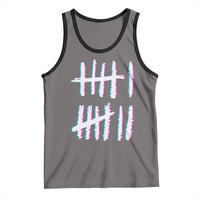 Tally Marks Six Seven Meme Tank Top Glitch Optical Illusion - Wonder Print Shop