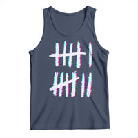 Tally Marks Six Seven Meme Tank Top Glitch Optical Illusion - Wonder Print Shop