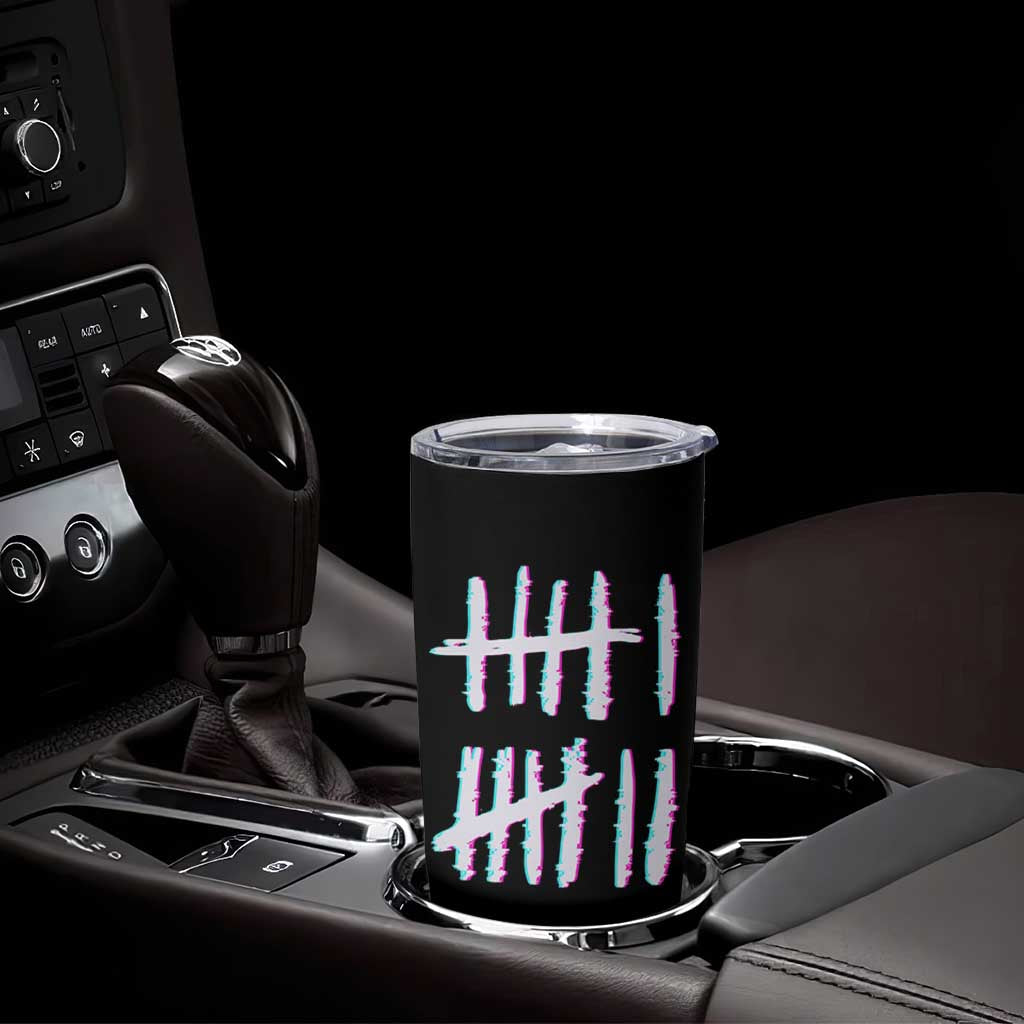 Tally Marks Six Seven Meme Tumbler Cup Glitch Optical Illusion - Wonder Print Shop