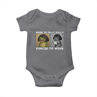 Funny Frog Meme Baby Onesie Dilly Dally Lock In Meme