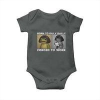 Funny Frog Meme Baby Onesie Dilly Dally Lock In Meme
