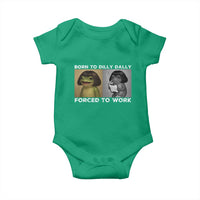 Funny Frog Meme Baby Onesie Dilly Dally Lock In Meme