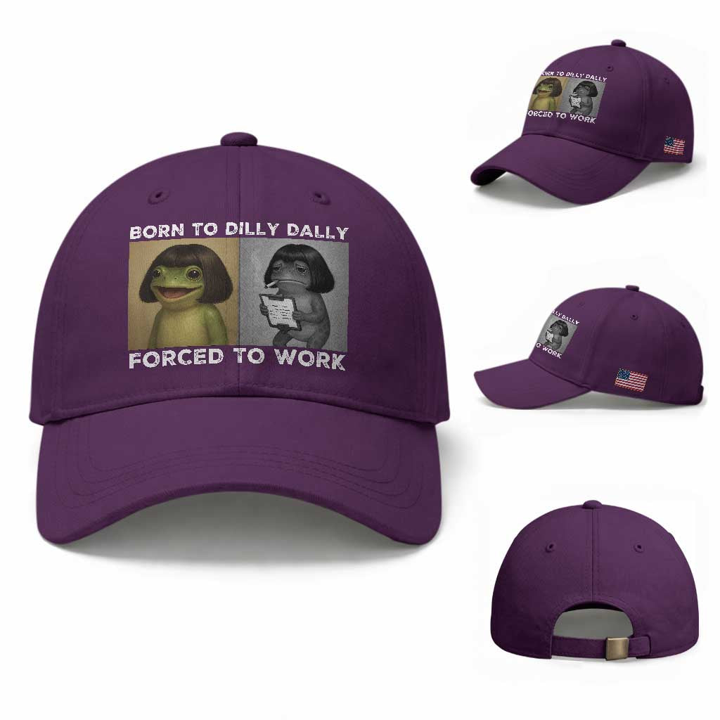 Funny Frog Meme Baseball Cap Dilly Dally Lock In Meme
