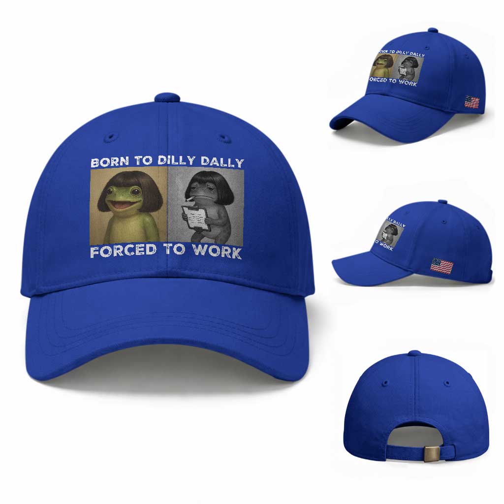 Funny Frog Meme Baseball Cap Dilly Dally Lock In Meme