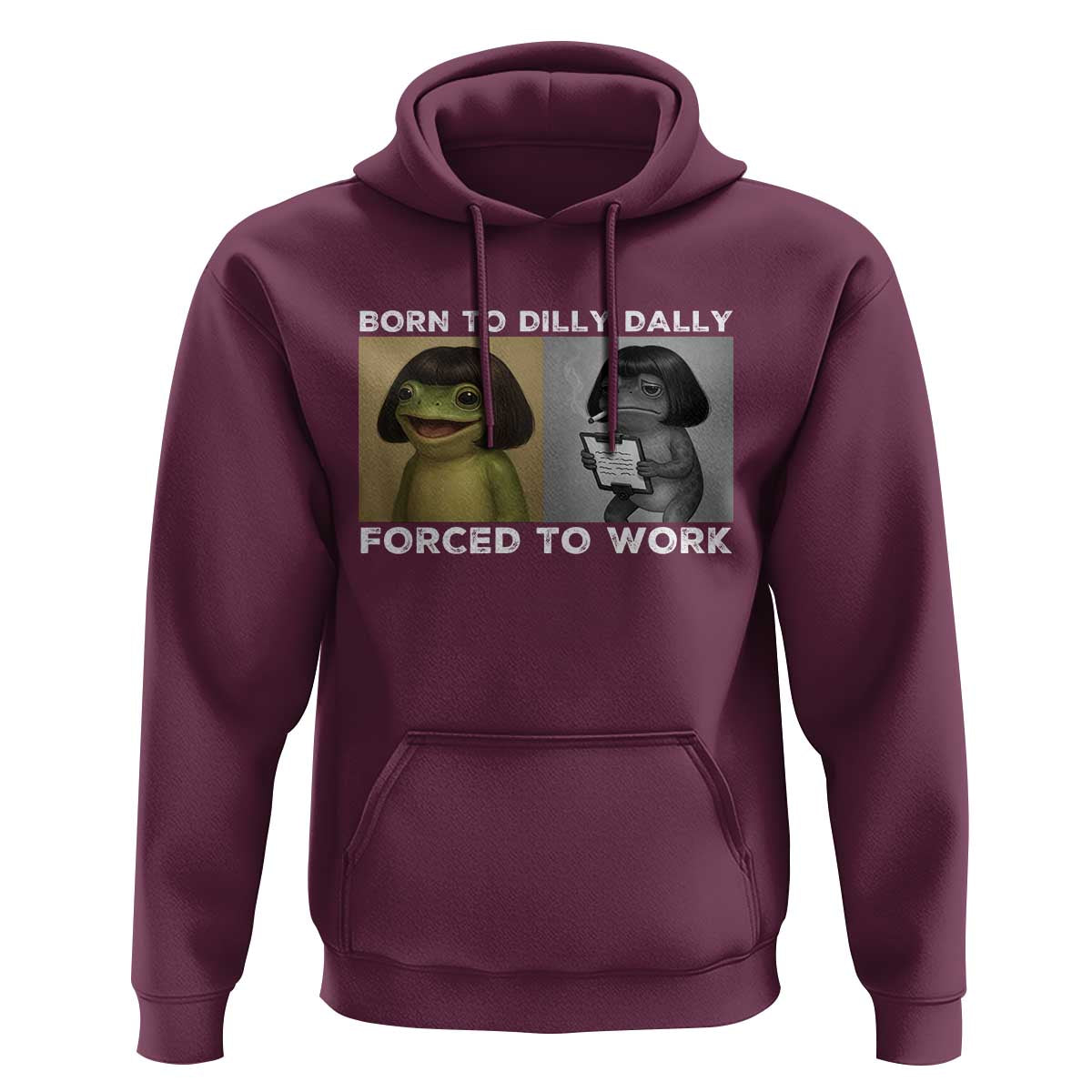 Funny Frog Meme Hoodie Dilly Dally Lock In Meme