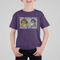 Funny Frog Meme T Shirt For Kid Dilly Dally Lock In Meme