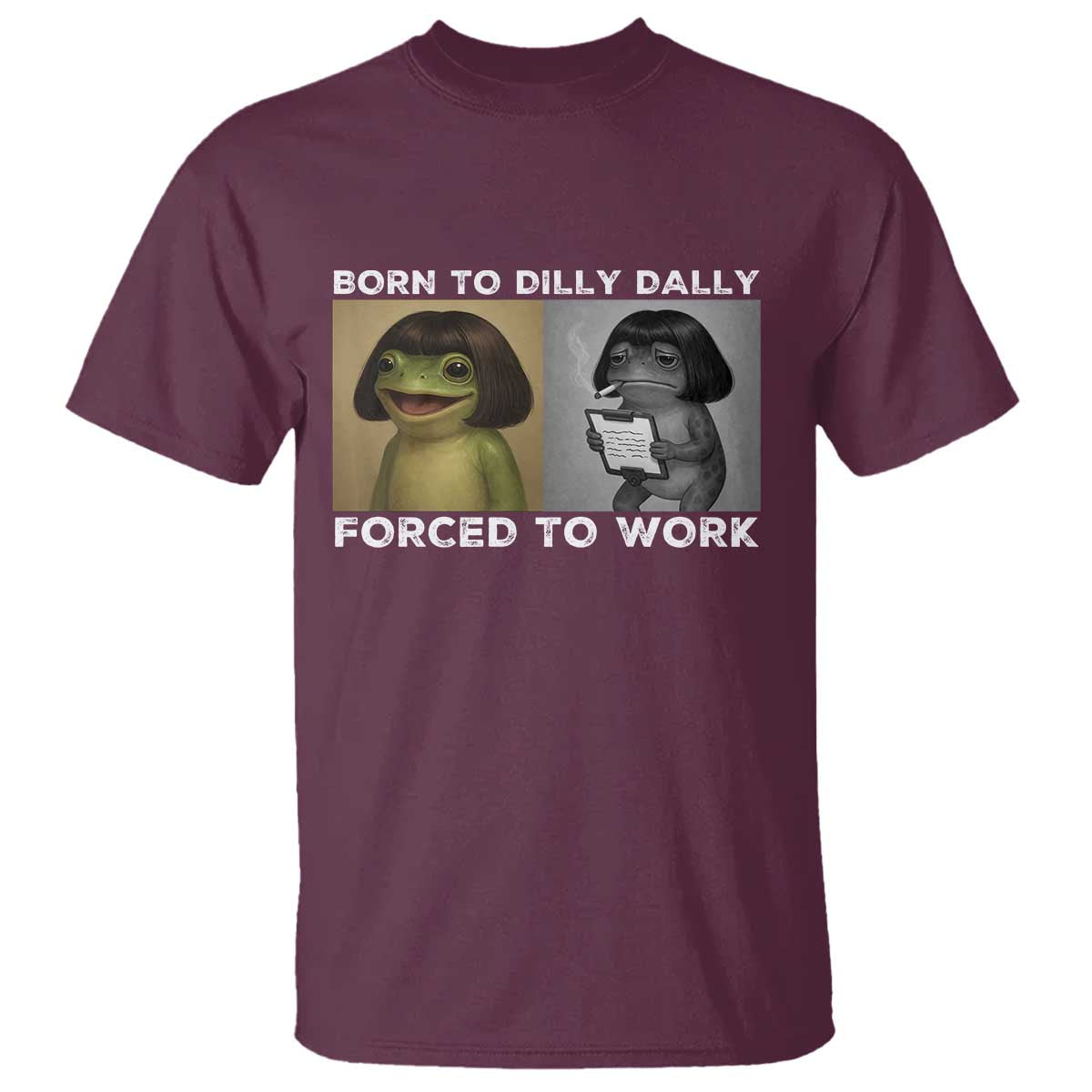 Funny Frog Meme T Shirt Dilly Dally Lock In Meme