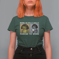 Funny Frog Meme T Shirt For Women Dilly Dally Lock In Meme