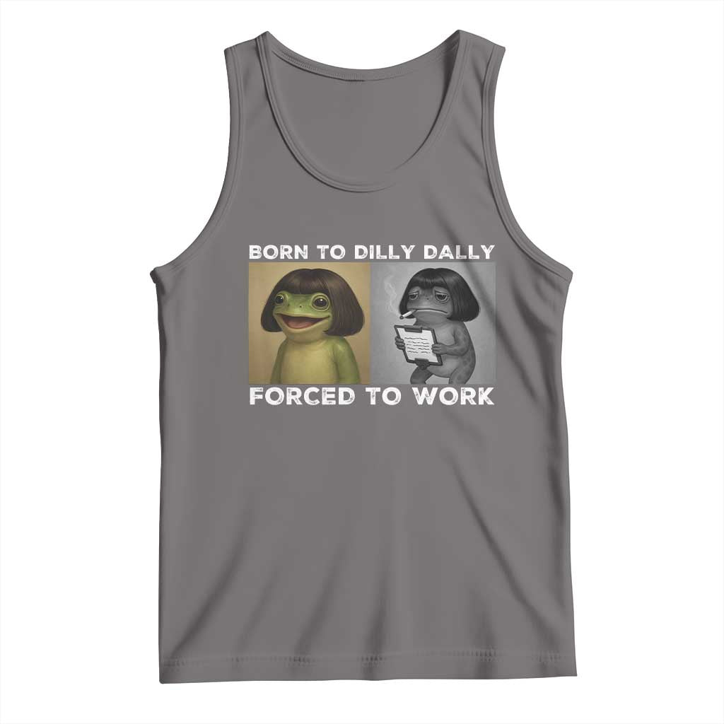 Funny Frog Meme Tank Top Dilly Dally Lock In Meme