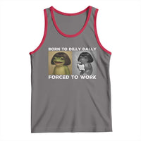 Funny Frog Meme Tank Top Dilly Dally Lock In Meme