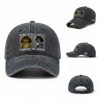 Funny Frog Meme Washed Cotton Baseball Cap Dilly Dally Lock In Meme