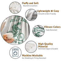 Born To Dilly Dally Forced To Work Throw Blanket Funny Frog Meme