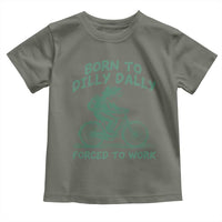 Born To Dilly Dally Forced To Work Toddler T Shirt Funny Frog Meme