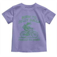 Born To Dilly Dally Forced To Work Toddler T Shirt Funny Frog Meme