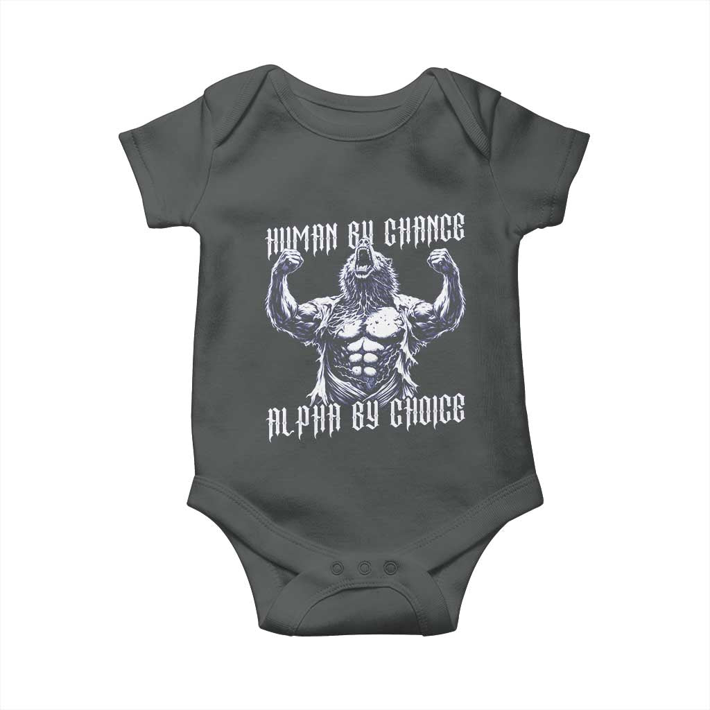 Funny Cringe Werewolf Memes Baby Onesie Human By Chance Alpha By Choice