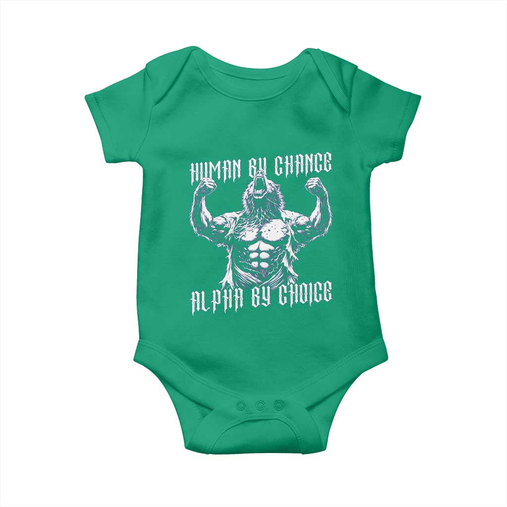 Funny Cringe Werewolf Memes Baby Onesie Human By Chance Alpha By Choice