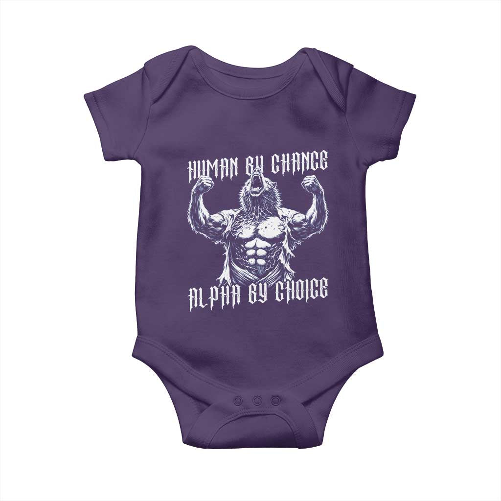 Funny Cringe Werewolf Memes Baby Onesie Human By Chance Alpha By Choice