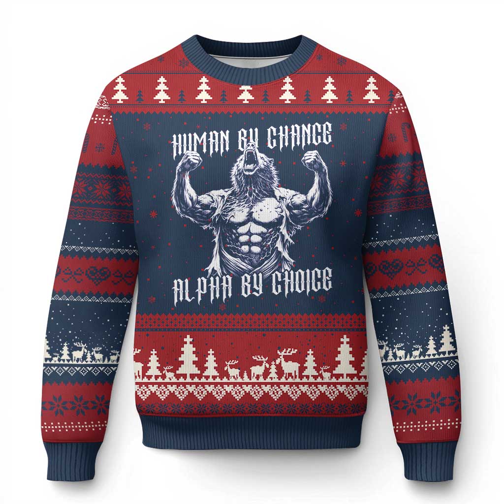 Funny Cringe Werewolf Memes Ugly Christmas Sweater Human By Chance Alpha By Choice