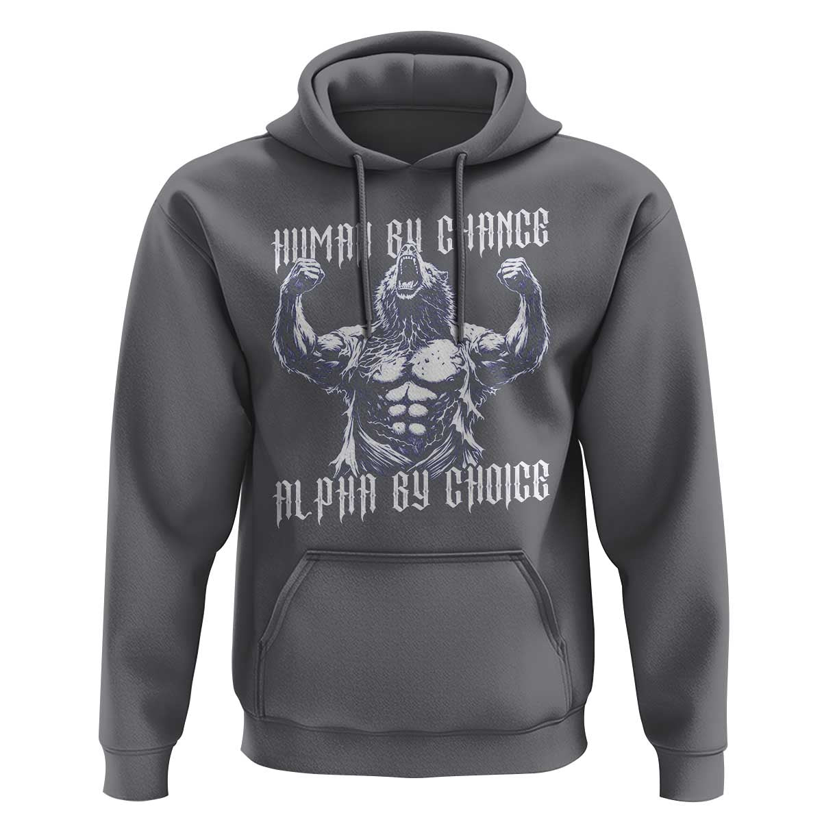 Funny Cringe Werewolf Memes Hoodie Human By Chance Alpha By Choice