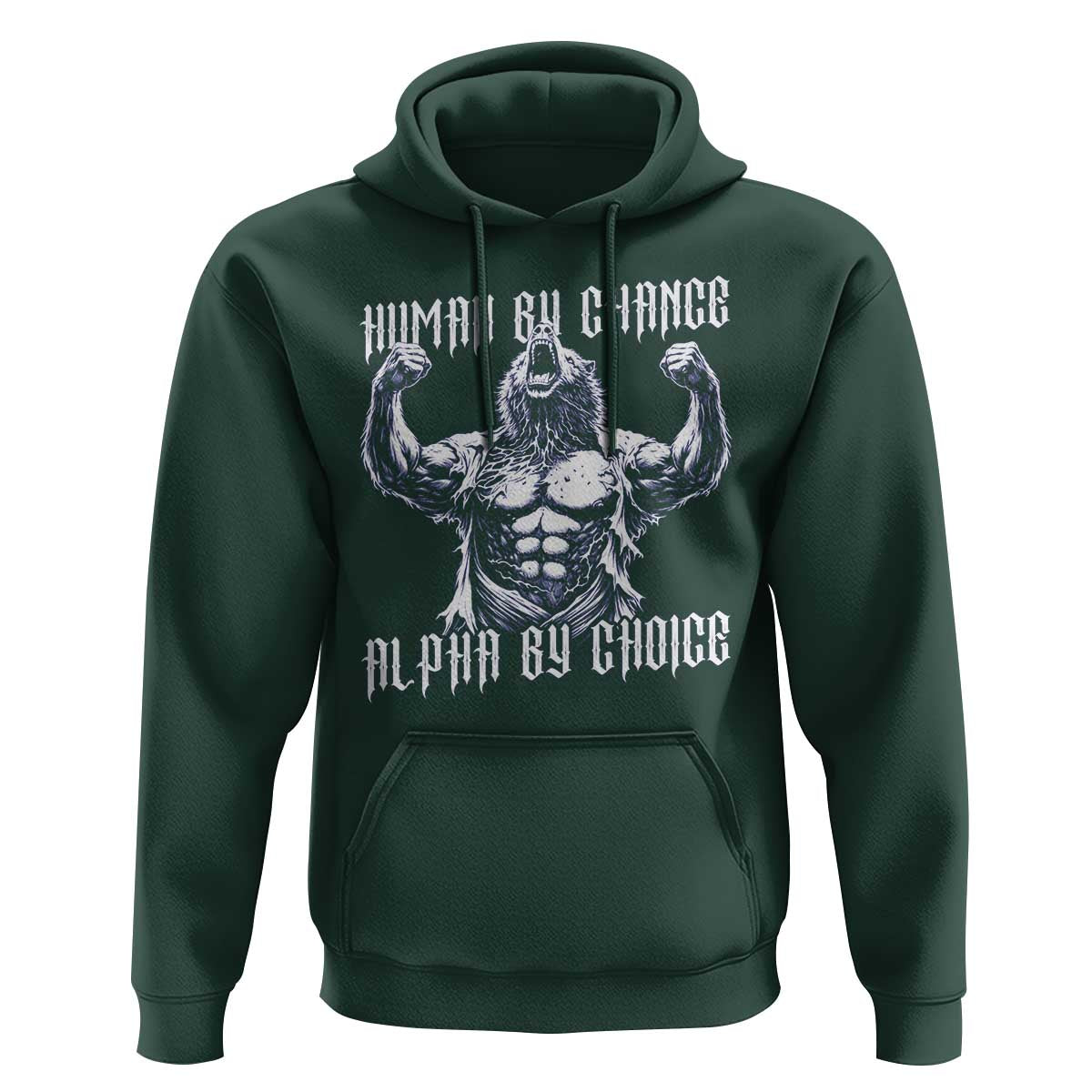 Funny Cringe Werewolf Memes Hoodie Human By Chance Alpha By Choice