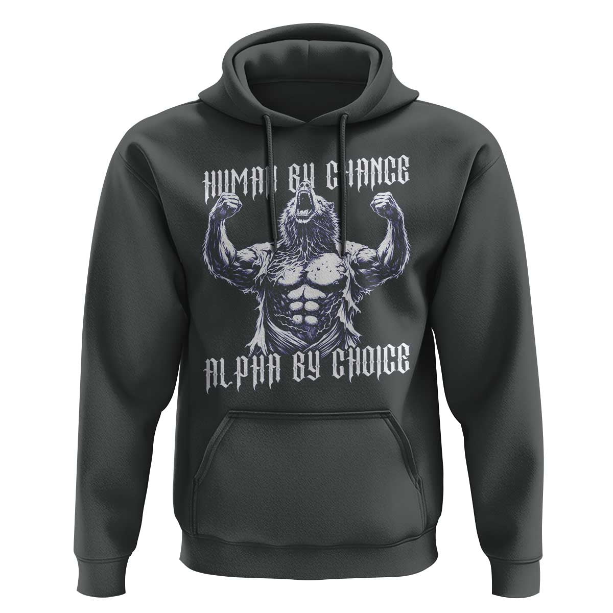 Funny Cringe Werewolf Memes Hoodie Human By Chance Alpha By Choice