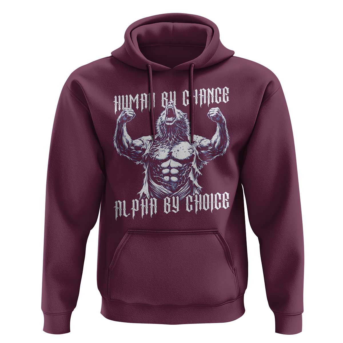 Funny Cringe Werewolf Memes Hoodie Human By Chance Alpha By Choice