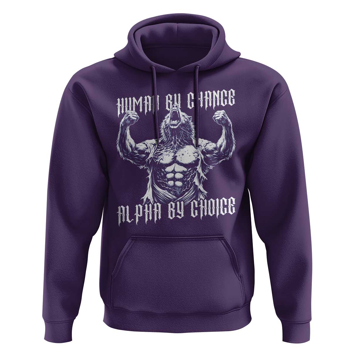 Funny Cringe Werewolf Memes Hoodie Human By Chance Alpha By Choice