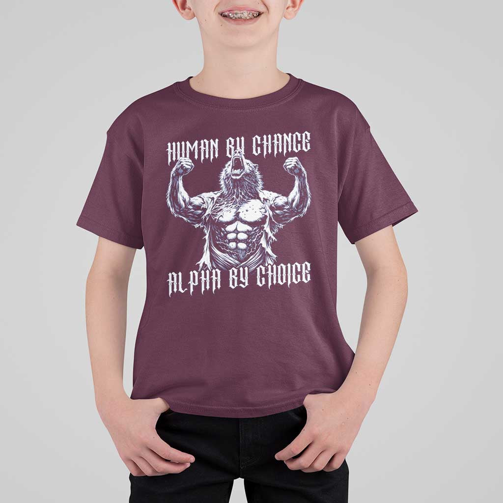 Funny Cringe Werewolf Memes T Shirt For Kid Human By Chance Alpha By Choice