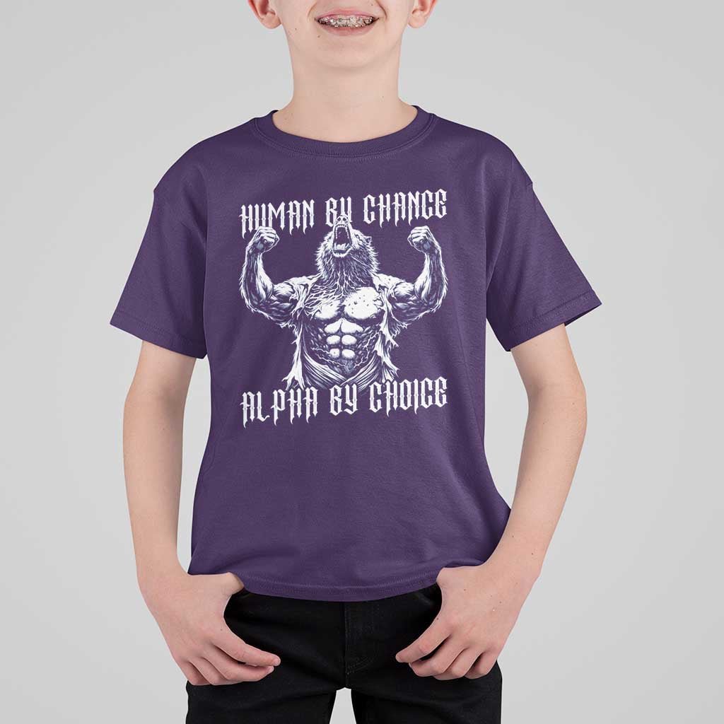 Funny Cringe Werewolf Memes T Shirt For Kid Human By Chance Alpha By Choice