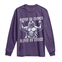 Funny Cringe Werewolf Memes Long Sleeve Shirt Human By Chance Alpha By Choice