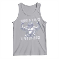 Funny Cringe Werewolf Memes Tank Top Human By Chance Alpha By Choice
