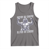 Funny Cringe Werewolf Memes Tank Top Human By Chance Alpha By Choice